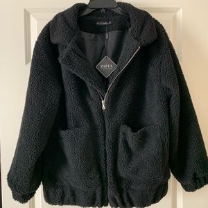 Black Fuzzy Jacket